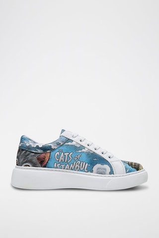 Zapatillas de piel vegana Galata Cat  - Multicolor
