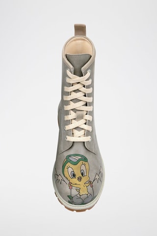Botines de piel vegana Piolín Piolín y Silvestre Looney Tunes  - Multicolor