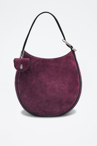 Sac à main en nubuck - Bordeaux