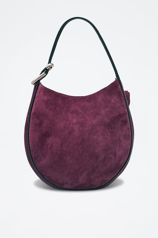 Sac à main en nubuck - Bordeaux