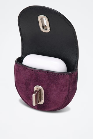 Sac à main en nubuck - Bordeaux