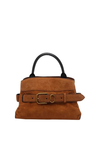 Sac à main en cuir suédé Dakota - Camel