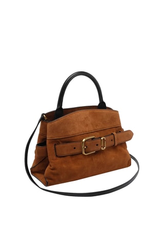 Sac à main en cuir suédé Dakota - Camel