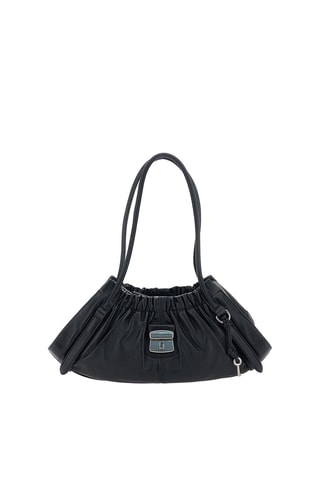Sac porté épaule en cuir Cristina - Noir