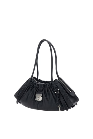 Sac porté épaule en cuir Cristina - Noir