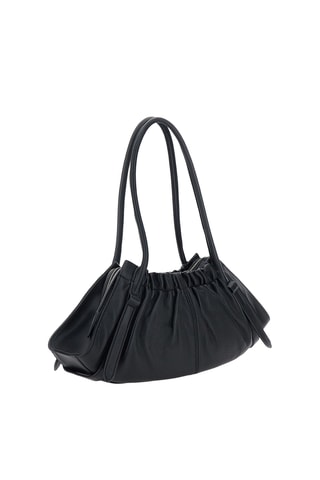 Sac porté épaule en cuir Cristina - Noir