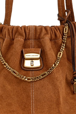 Sac porté épaule en cuir suédé Cristina - Camel