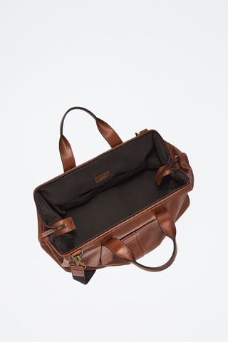 Leren Reistas Kayden Duffle - Bruin