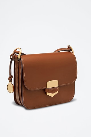 Leren Schoudertas - Rood Camel
