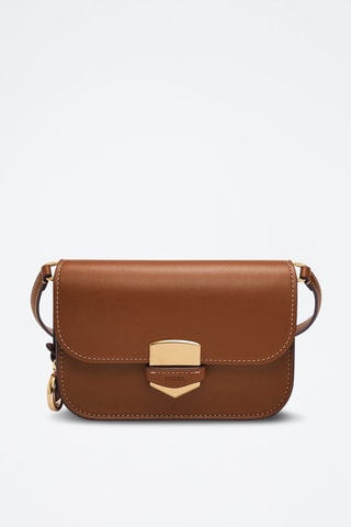 Leren Schoudertas - Rood Bruin