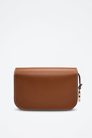 Leren Schoudertas - Rood Bruin