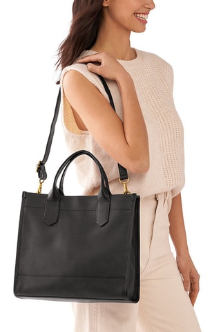 Leren Shopper Kyler  Zwart