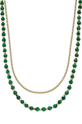 Ketting - Goudkleurig en Groen