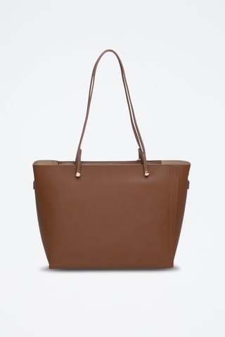 Shopping bag in pelle Jasmine - Marrone