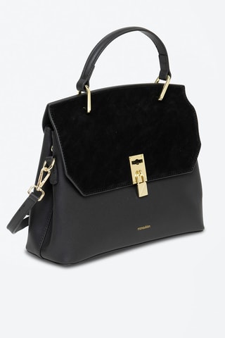 Borsa a mano in pelle Ninon - Nero