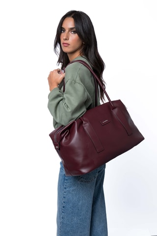 Borsone Paule - 44 cm - Bordeaux