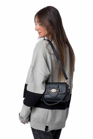 Borsa a spalla Romana  - Nero