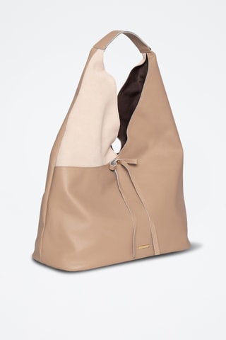 Borsa a mano in pelle Moha - Taupe