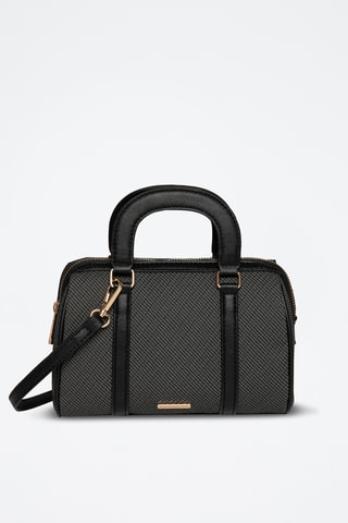 Borsa a mano in sintetico Anemone - Nero