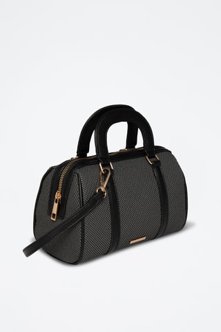 Borsa a mano in sintetico Anemone - Nero