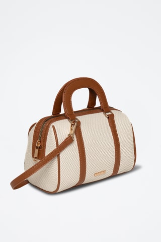 Borsa a mano in sintetico Anemone - Beige