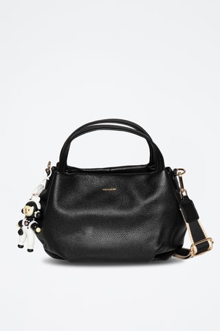 Borsa a mano in pelle Mariel - Nero