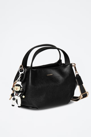 Borsa a mano in pelle Mariel - Nero