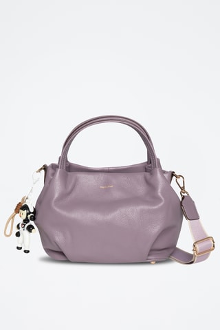 Borsa a mano in pelle Mariel - Viola
