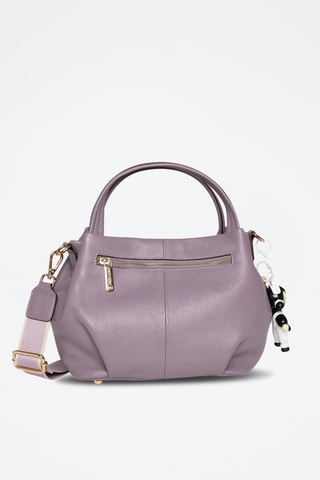 Borsa a mano in pelle Mariel - Viola