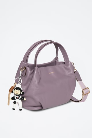 Borsa a mano in pelle Mariel - Viola