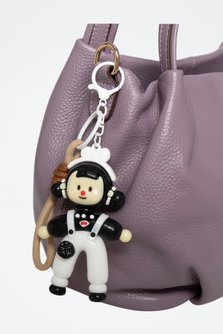 Borsa a mano in pelle Mariel - Viola