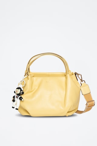 Borsa a mano in pelle Mariel - Giallo