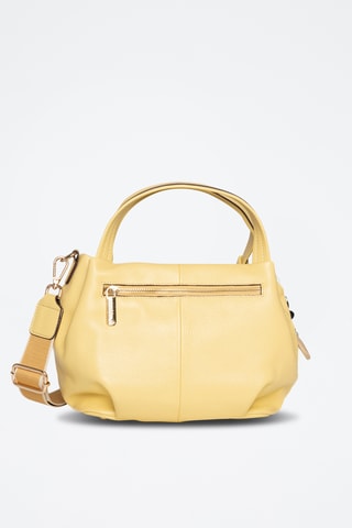 Borsa a mano in pelle Mariel - Giallo