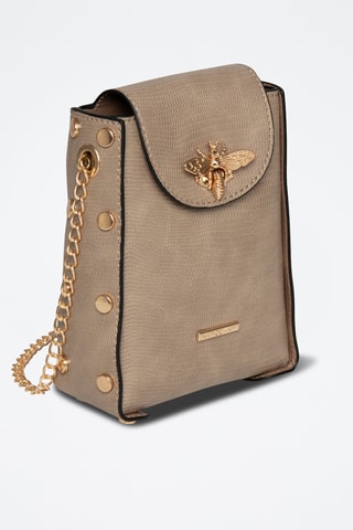 Borsa a mano in sintetico Zinc - Beige