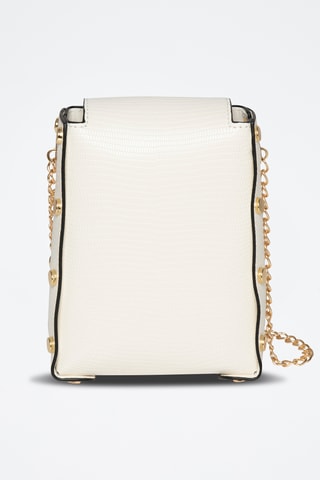 Borsa a mano in sintetico Zinc - Bianco