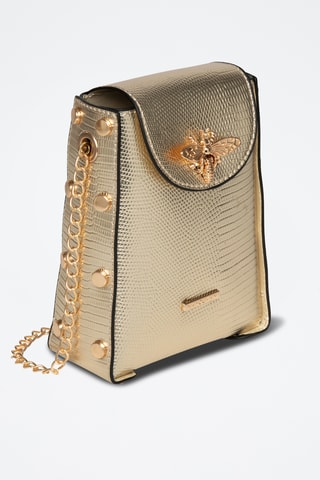 Borsa a mano in sintetico Zinc - Giallo