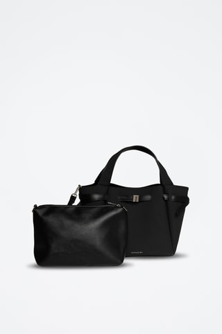 Borsa a mano in sintetico Amaia - Nero