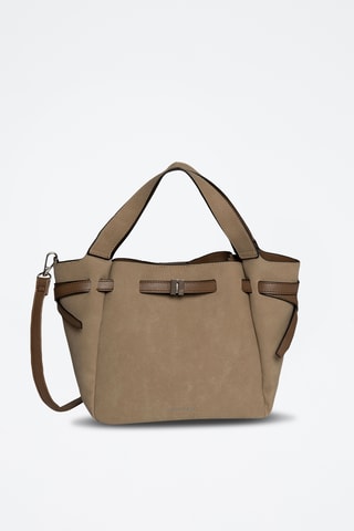 Borsa a mano in sintetico Amaia - Beige