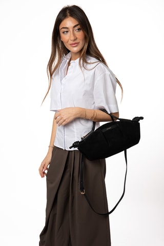 Borsa a mano in pelle Soel - Nero