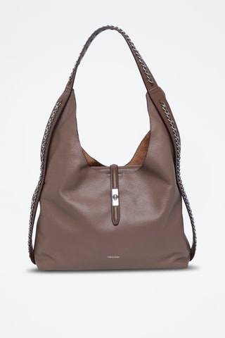 Borsa a spalla in pelle Colbee - Taupe