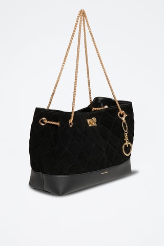 Borsa a mano in pelle Faulia - Nero
