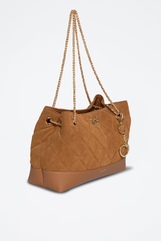 Borsa a mano in pelle Faulia - Marrone