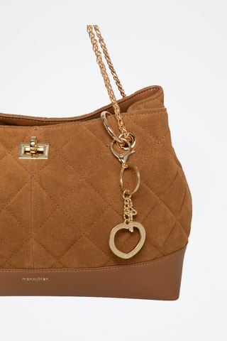 Borsa a mano in pelle Faulia - Marrone