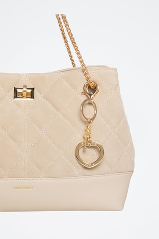 Borsa a mano in pelle Faulia - Beige
