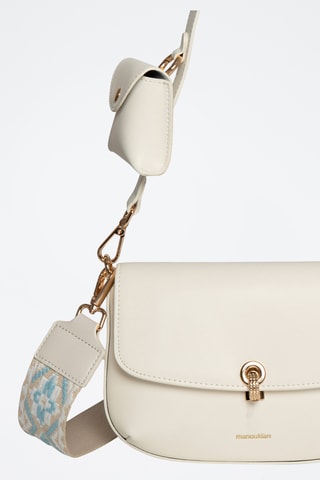 Borsa a mano in pelle Matisse - Bianco