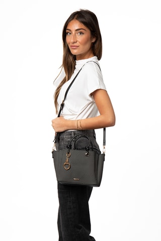 Borsa a mano in sintetico Anabel - Nero