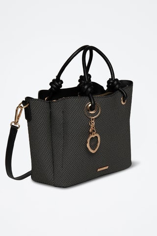 Borsa a mano in sintetico Anabel - Nero