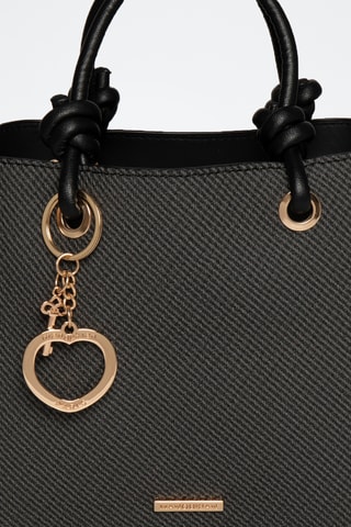 Borsa a mano in sintetico Anabel - Nero