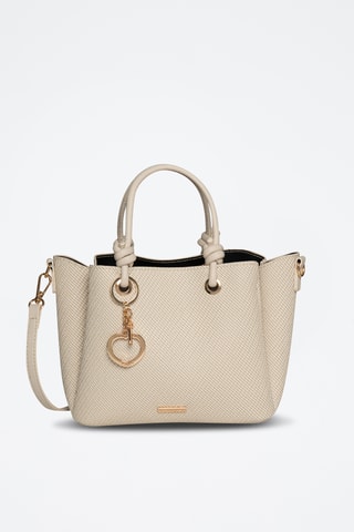 Borsa a mano in sintetico Anabel - Beige