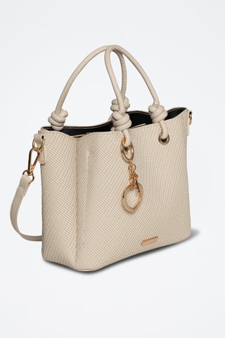 Borsa a mano in sintetico Anabel - Beige